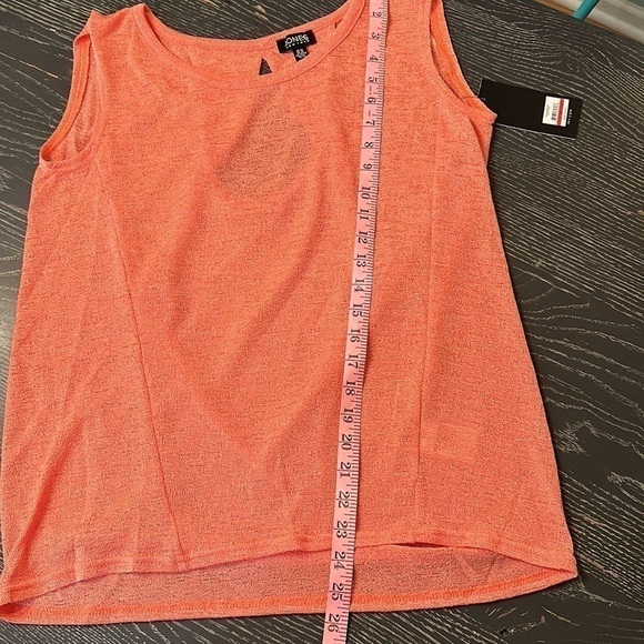 Jones New York Top - Shell Orange - Open Back Design size x-small NWT - Picture 6 of 9